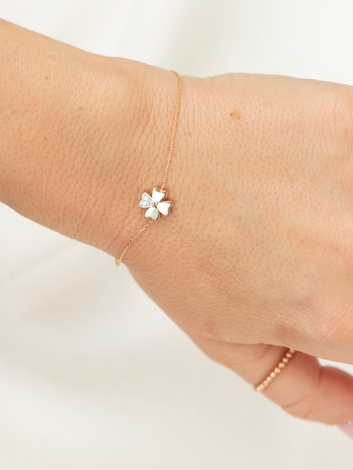 Lucky Diamond Cloverette Bracelet - Lu and Lo Jewellery
