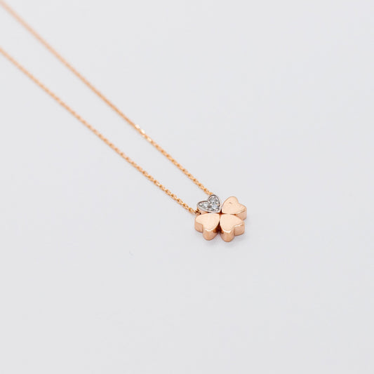 Lucky Diamond Cloverette Necklace - Lu and Lo Jewellery