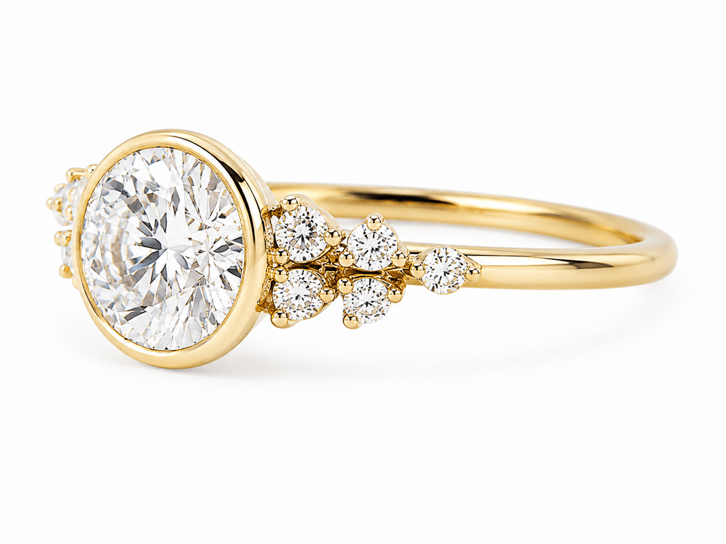 Maria Ring - Round Bezel - Lu and Lo Jewellery