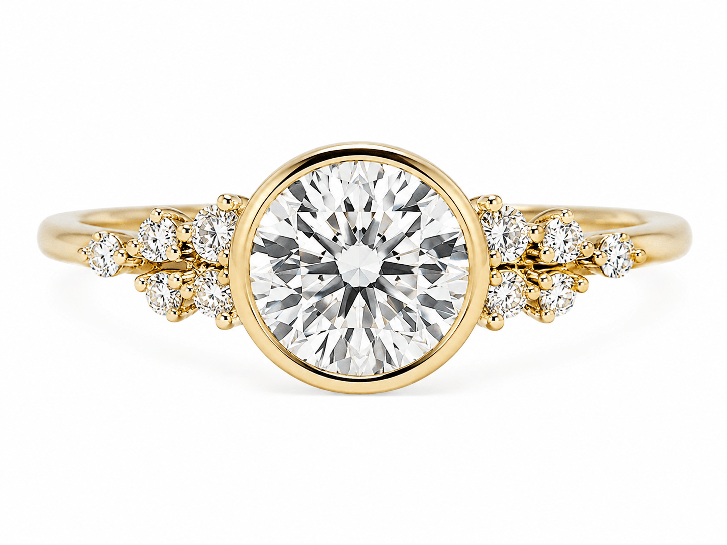 Maria Ring - Round Bezel - Lu and Lo Jewellery