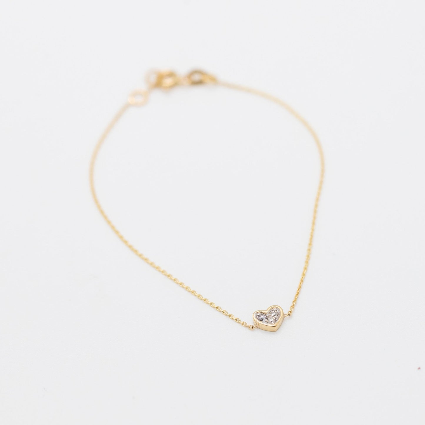 Mini Diamond Heart Bracelet - Lu and Lo Jewellery