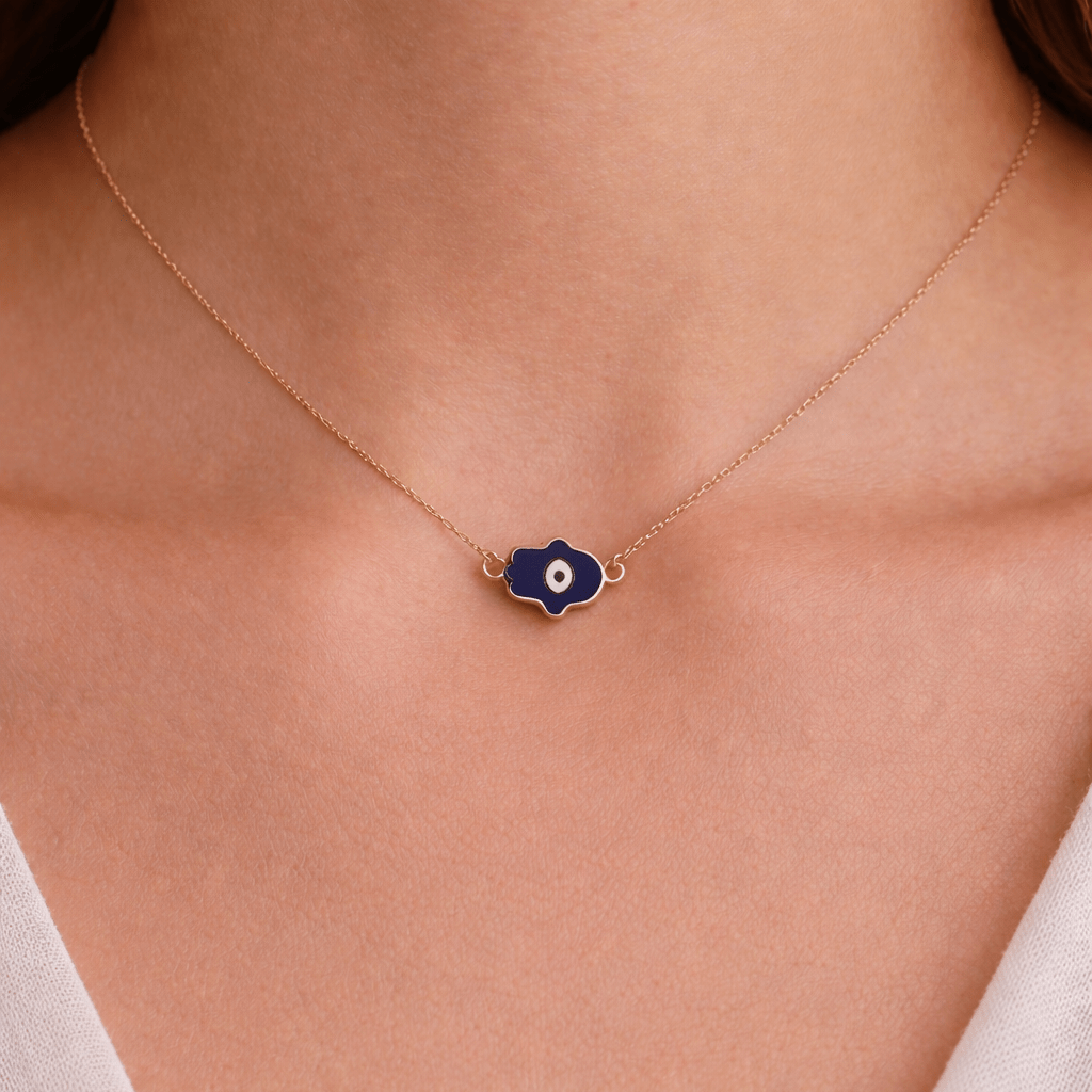 Nazar Hamsa Necklace - Lu and Lo Jewellery