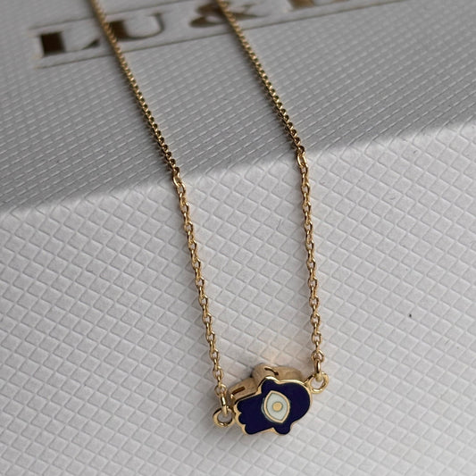 Nazar Hamsa Necklace - Lu and Lo Jewellery