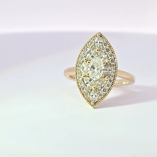 Ocean Mist Diamond Ring - Lu and Lo Jewellery