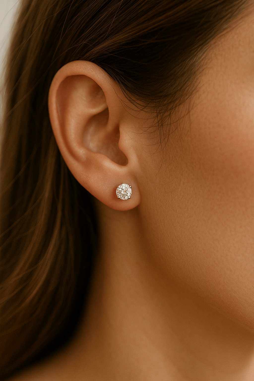 Radiant Diamond Stud Earrings - Lu and Lo Jewellery