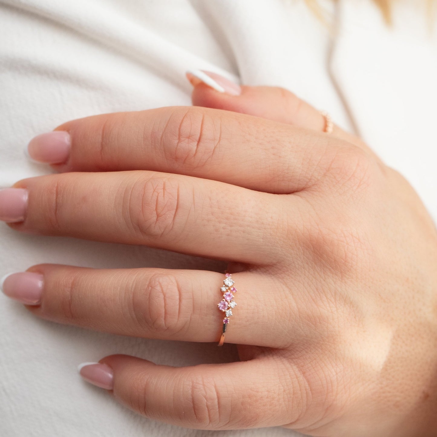 Rosé Whisper Ring - Lu and Lo Jewellery