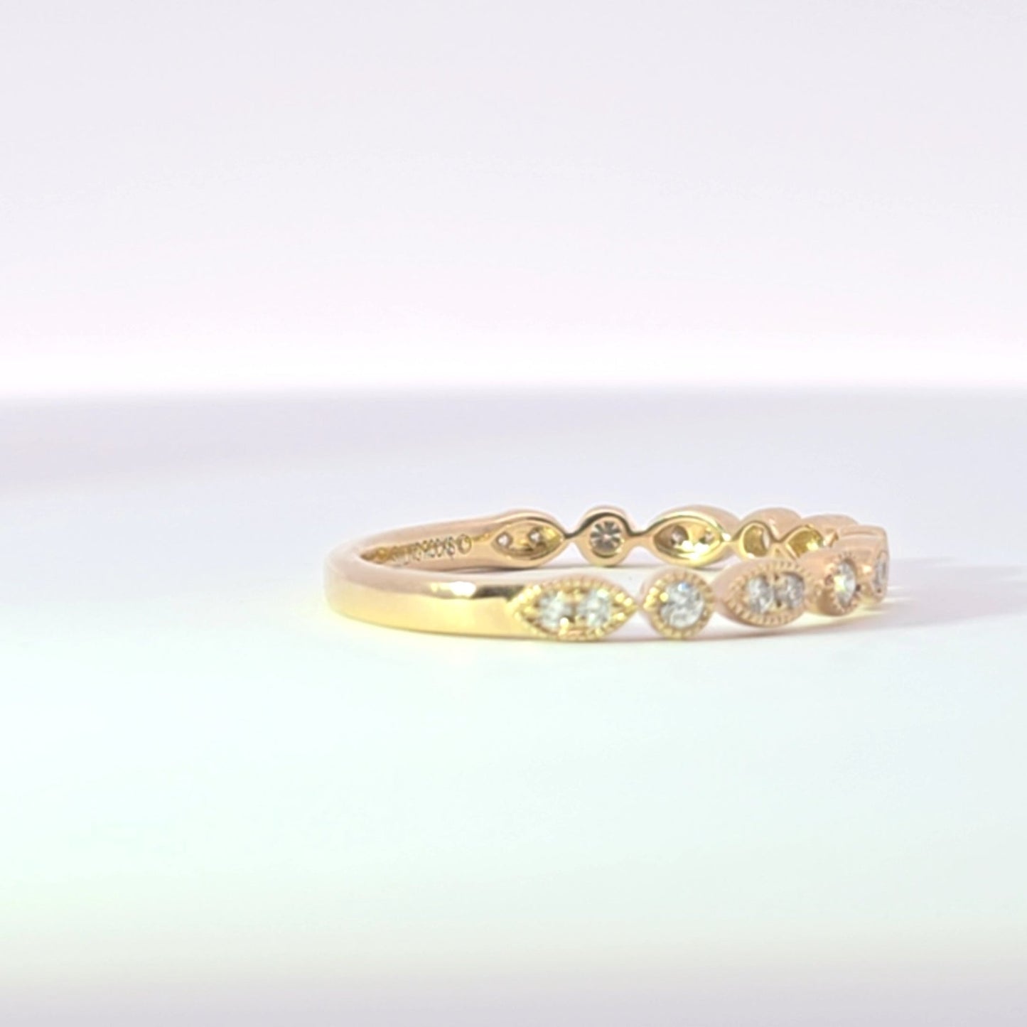 Sage Diamond Wedding Band - Lu and Lo Jewellery