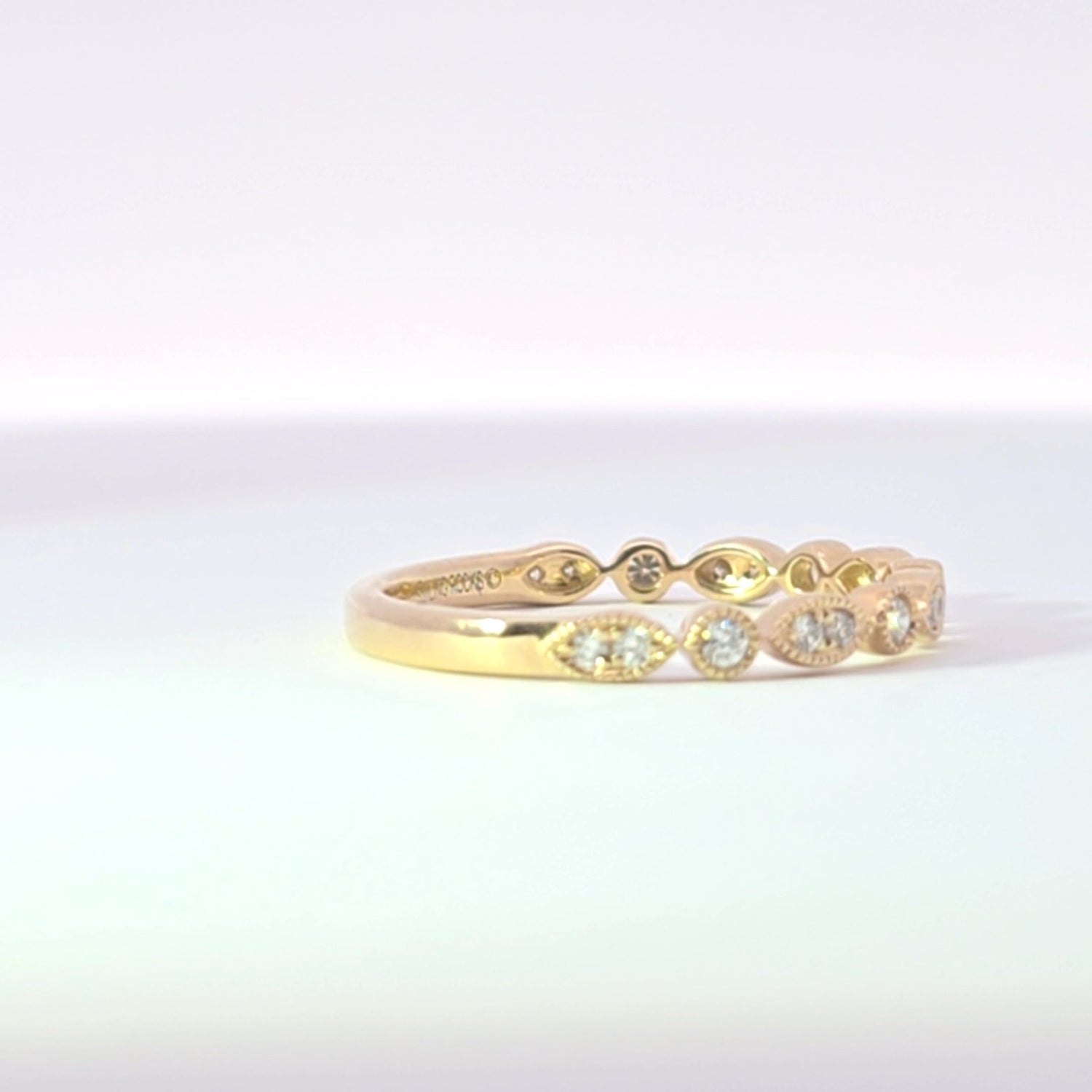 Sage Diamond Wedding Band - Lu and Lo Jewellery