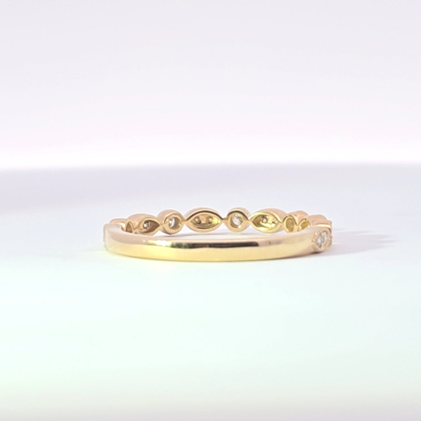 Sage Diamond Wedding Band - Lu and Lo Jewellery