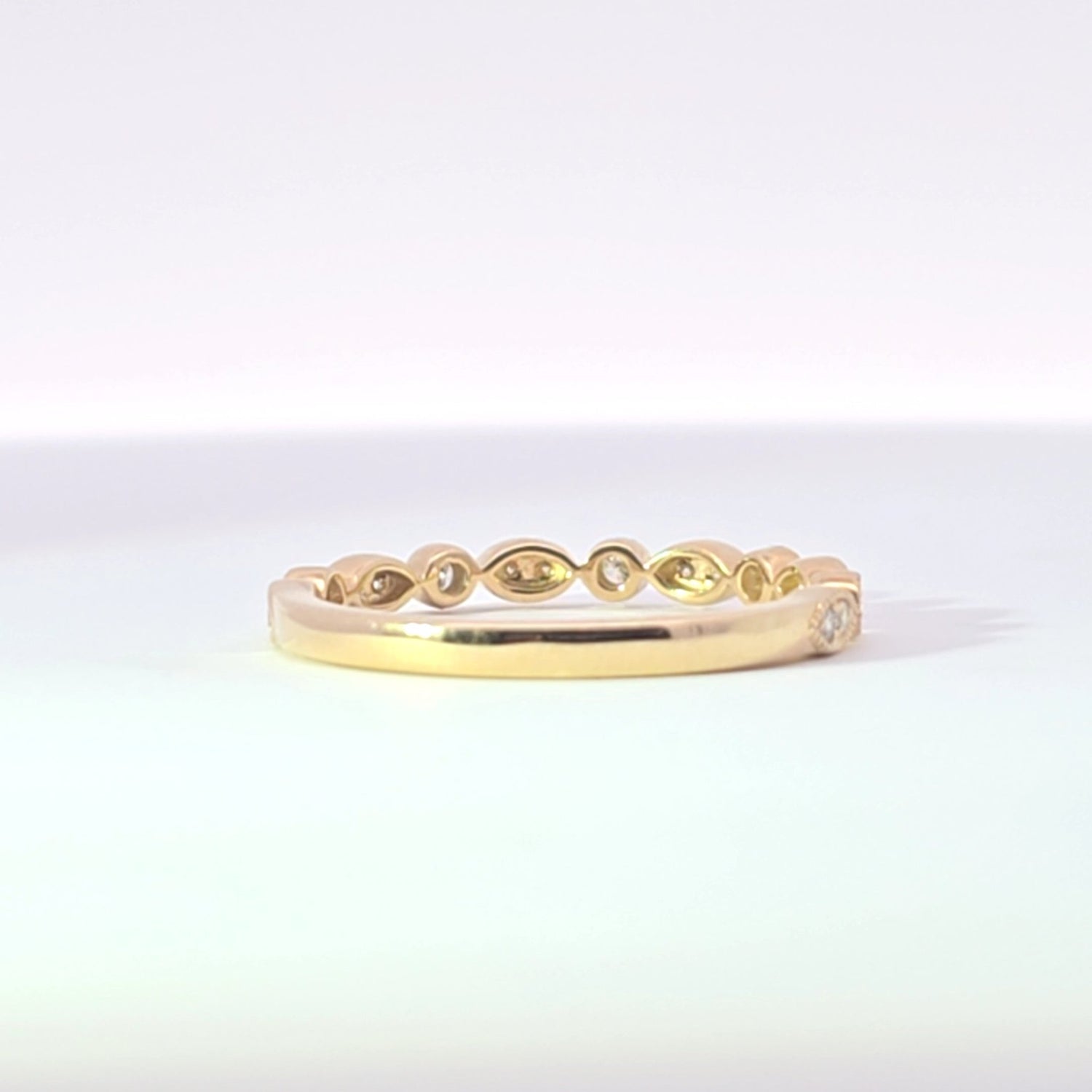 Sage Diamond Wedding Band - Lu and Lo Jewellery