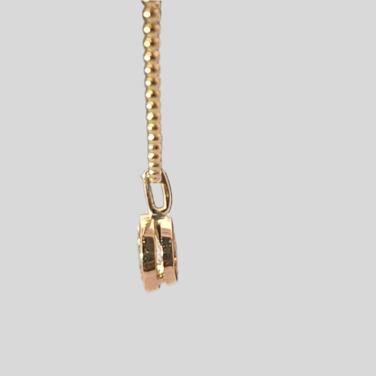 The Lumi Pear Lab Diamond Bead Necklace - Lu and Lo Jewellery