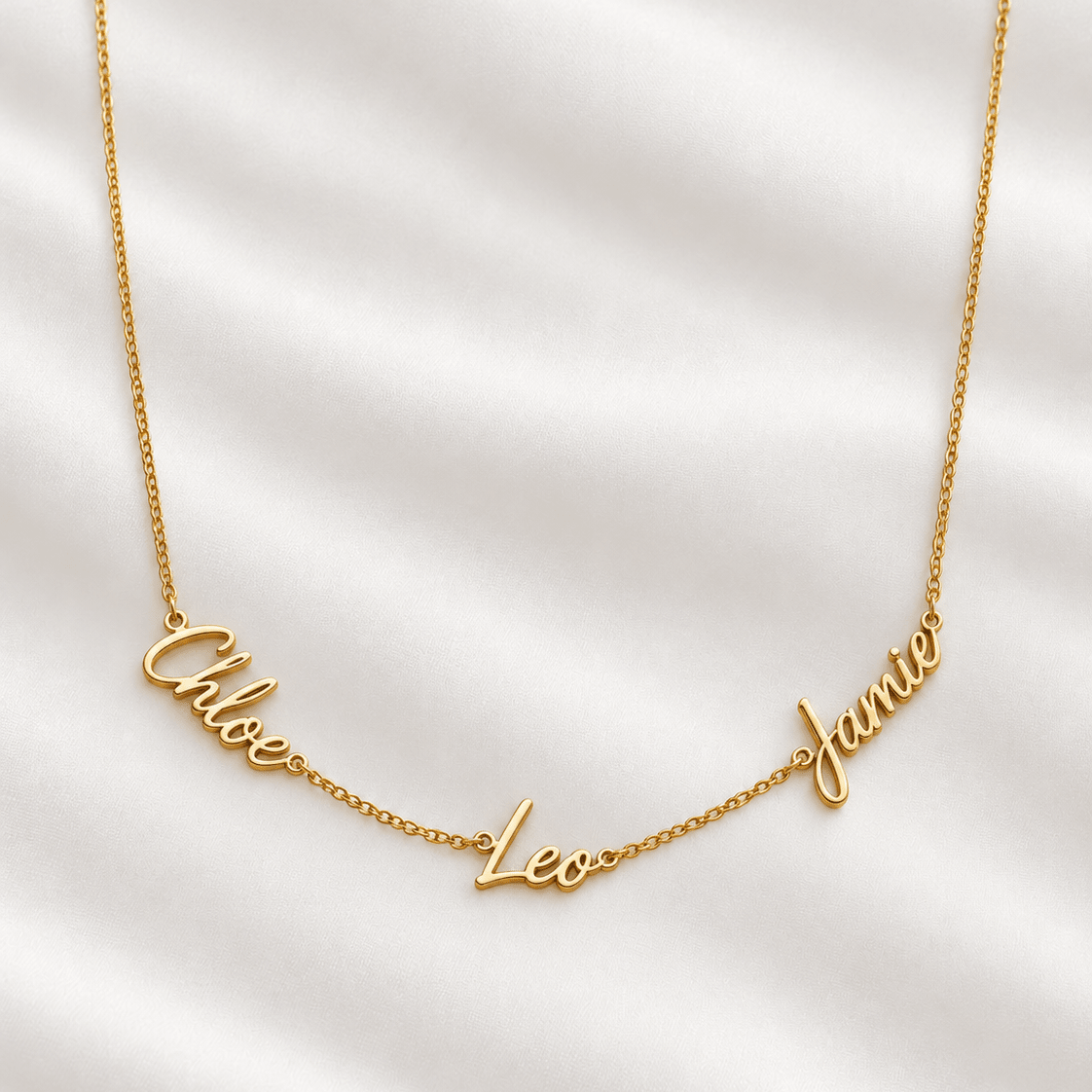 Trio Name Necklace - Lu and Lo Jewellery