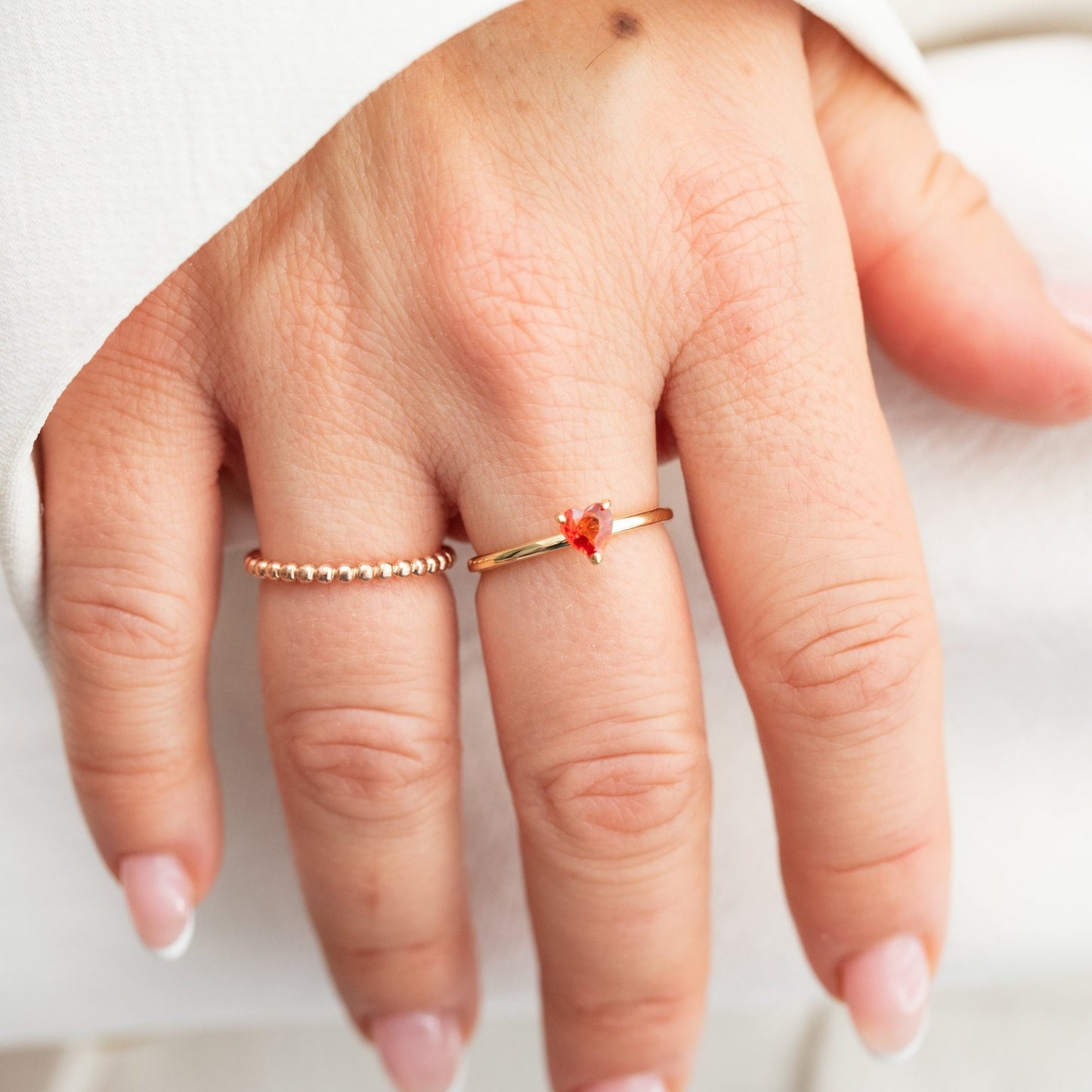 Valentina Garnet Ring - Lu and Lo Jewellery