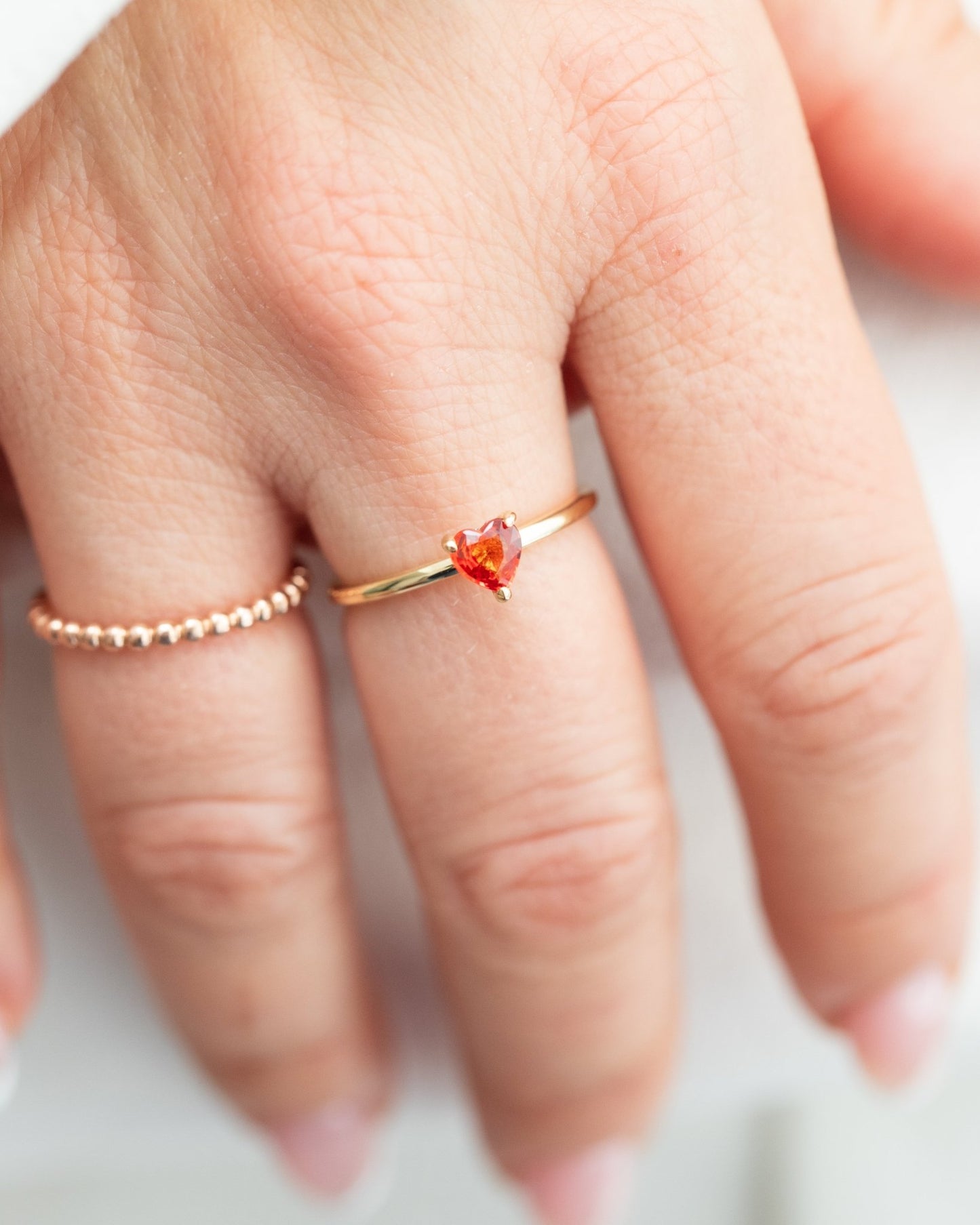 Valentina Garnet Ring - Lu and Lo Jewellery