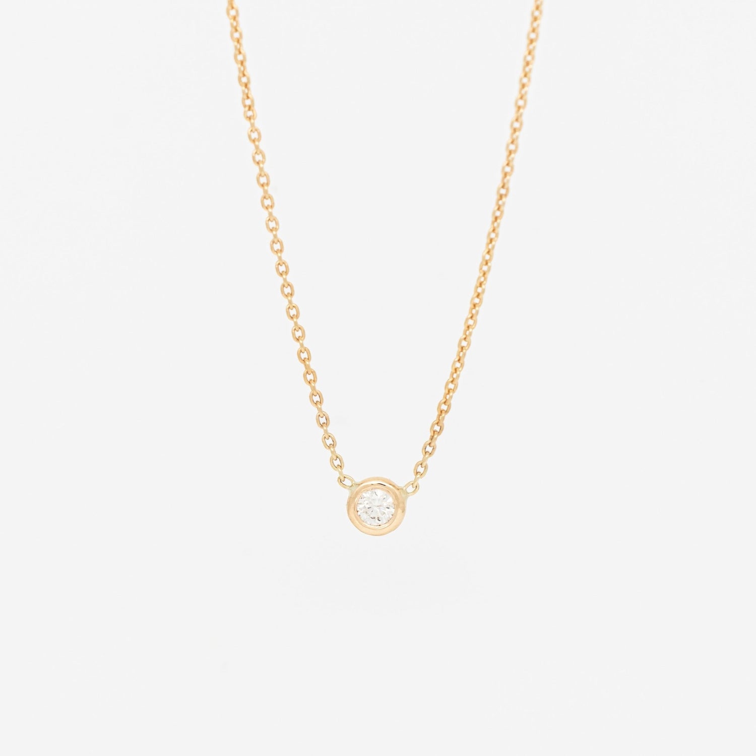 Solo Diamond Necklace - Close View
