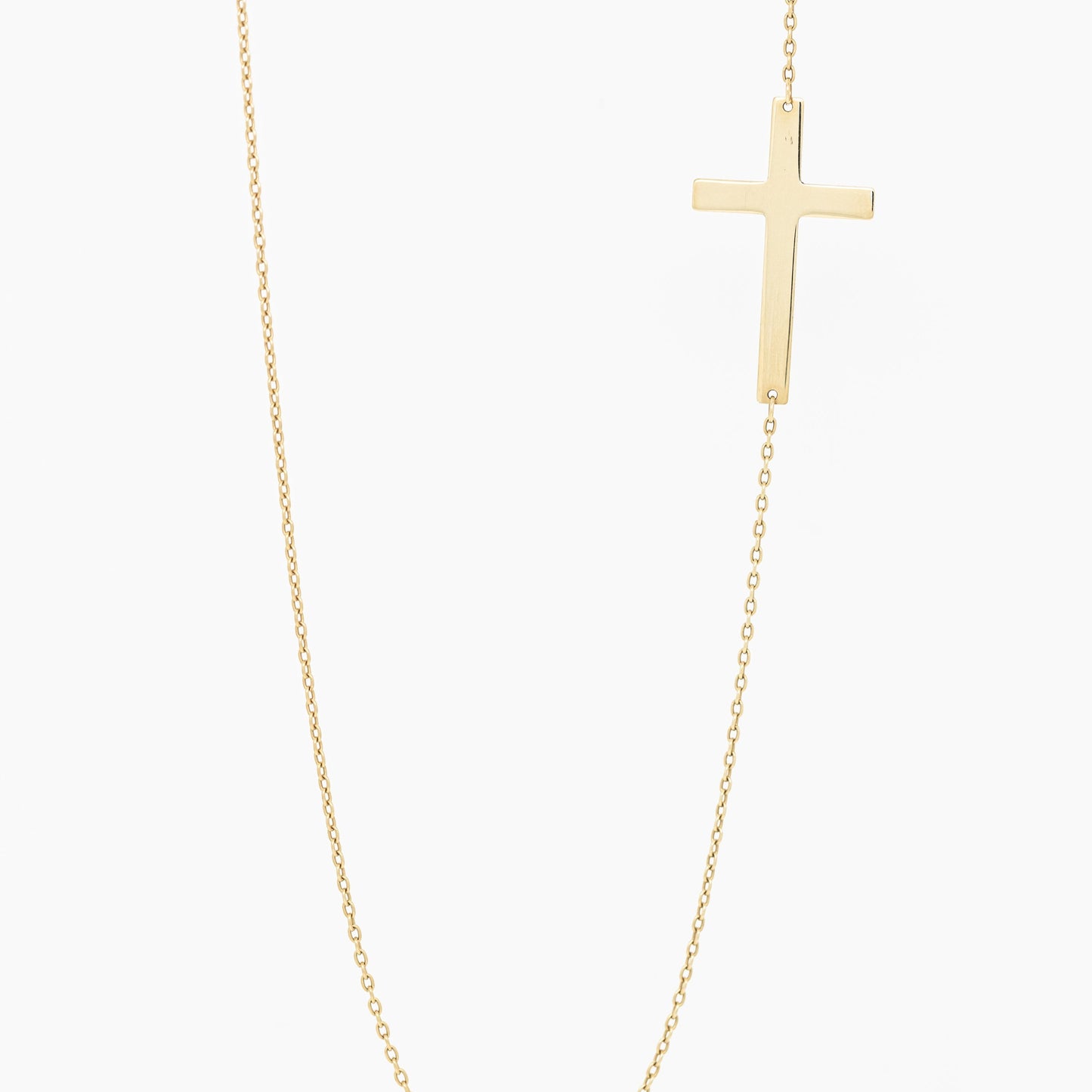 Asymmetric Cross Necklace
