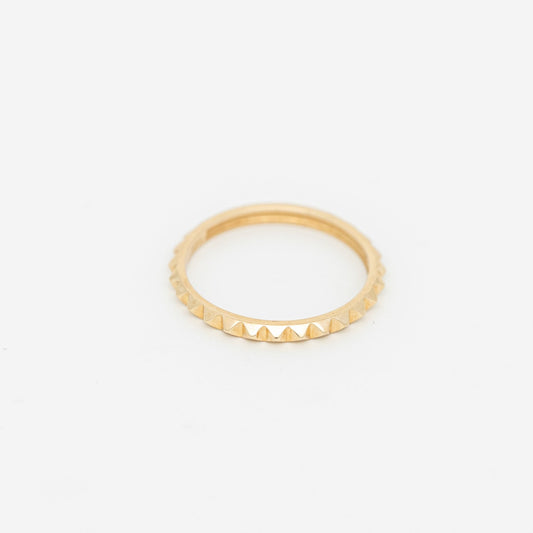 Spiky Design Ring - 14K Yellow Gold