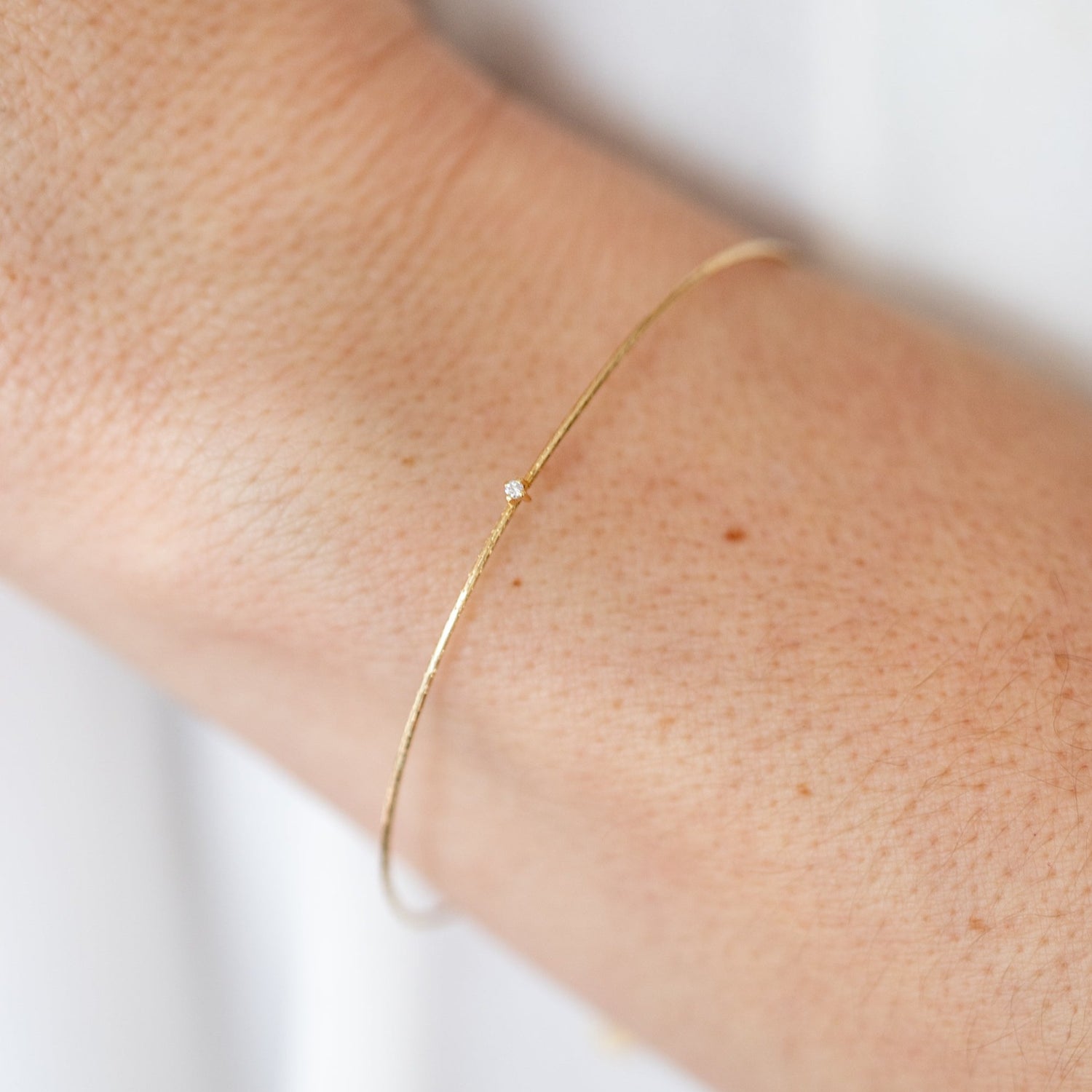 Wearing Finest Diamond Bracelet