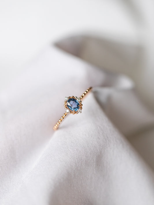 Eloise Sapphire Bead Ring