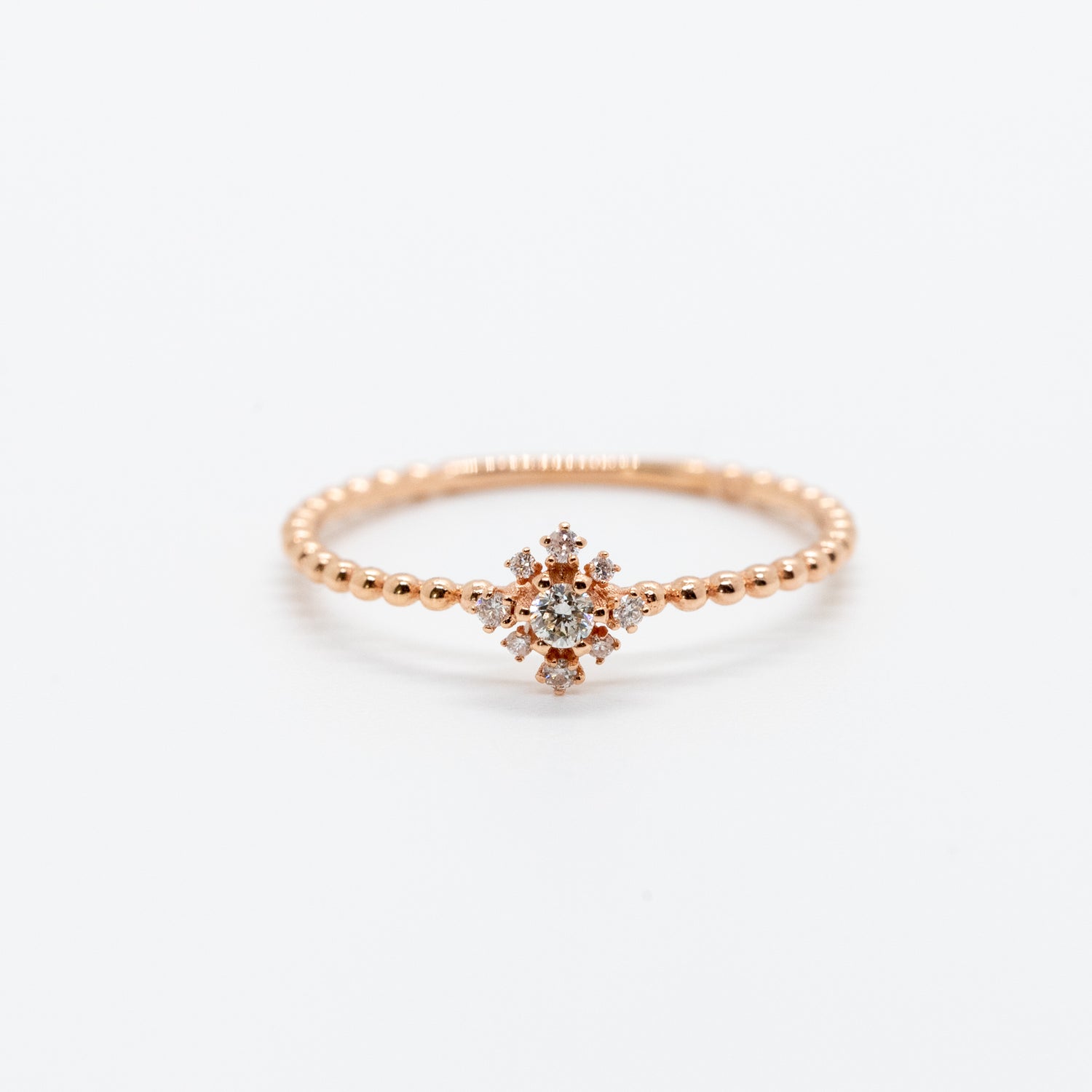 Snowflake Diamond Ring