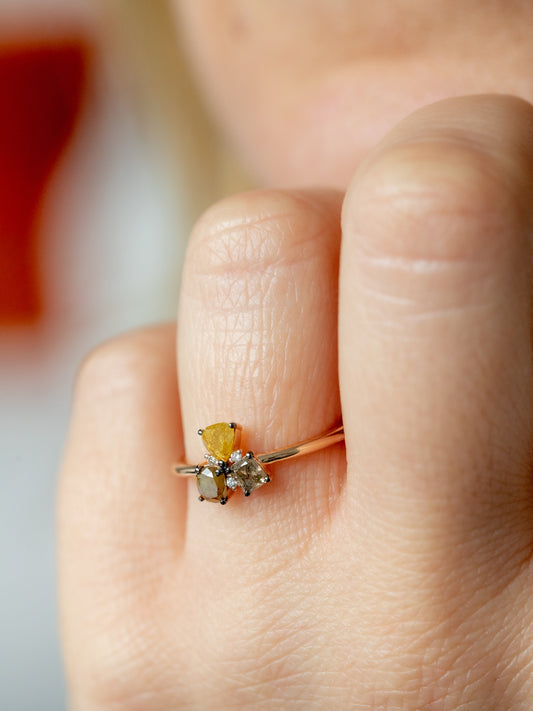 Loren Champagne Diamond Ring