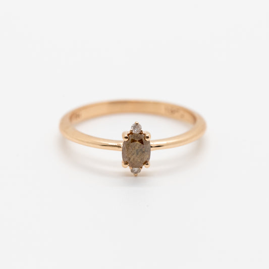 Charlotte Cushion Cut Champagne Diamond Ring