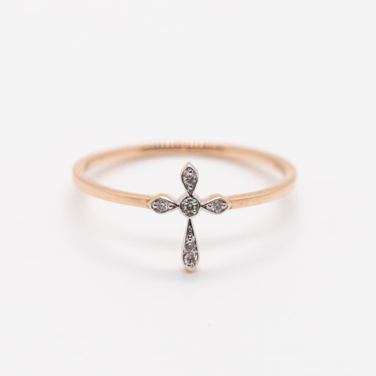Diamond Cross Ring