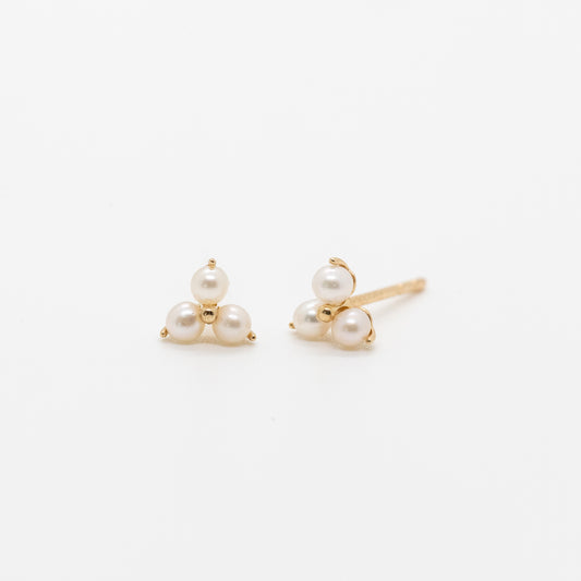 Mini Trio Pearl Stud