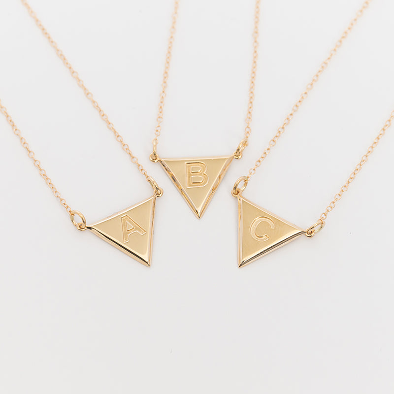 Acute Initial Necklace