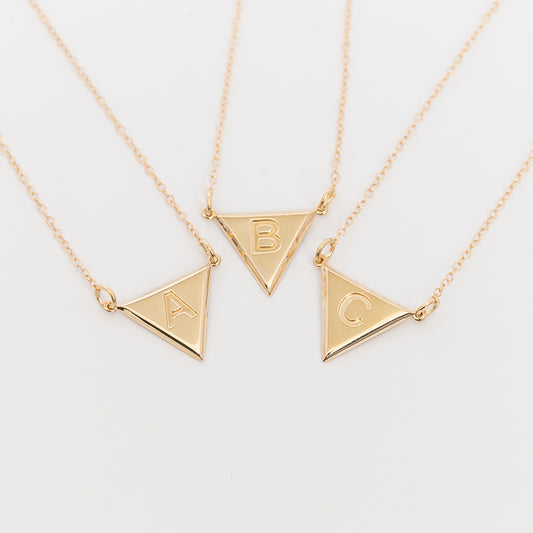 Acute Initial Necklace