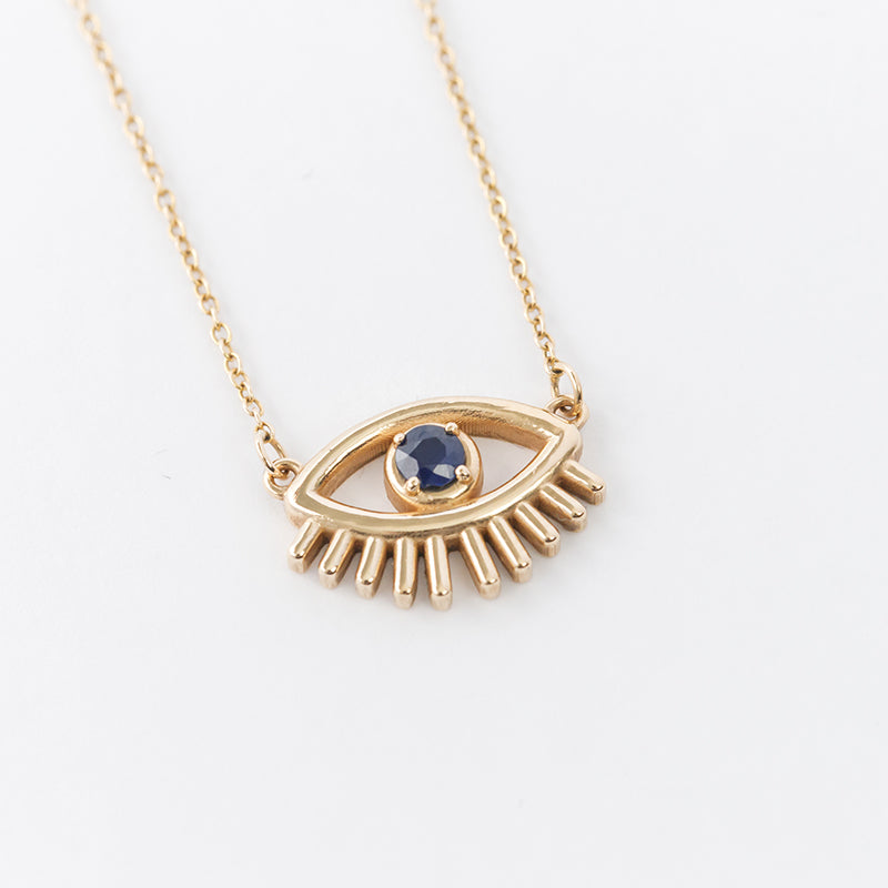 Evil Lashy Eye Necklace