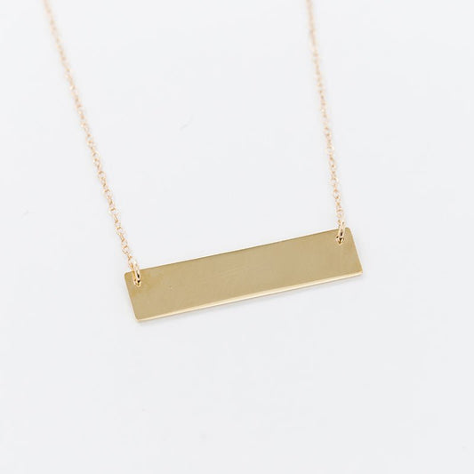 Bar Necklace -Engravable