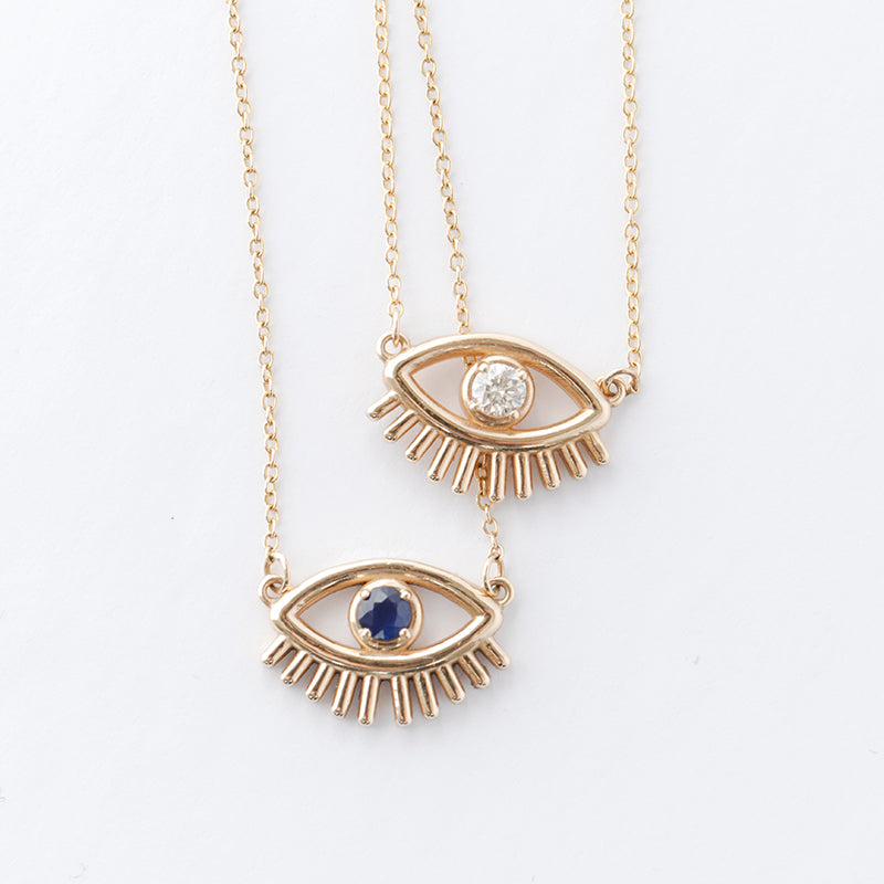 Evil Lashy Eye Necklace