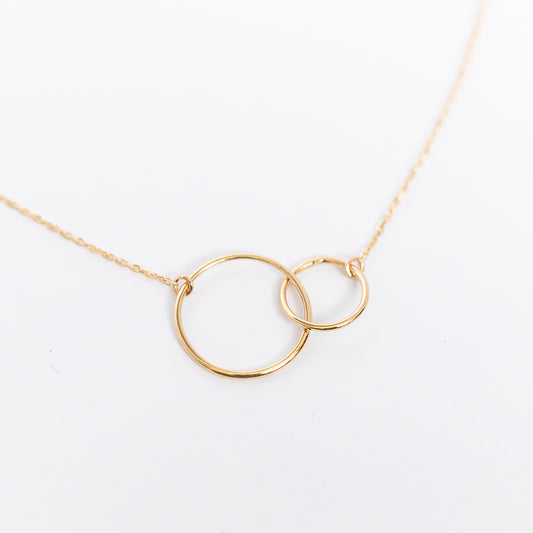 Linked Halo Circle Necklace