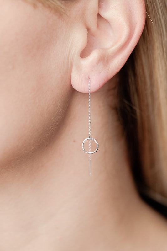 Circle Threader Earring
