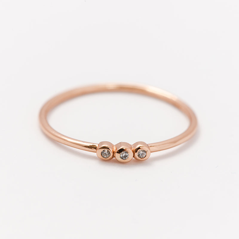 Teeny Triad Ring