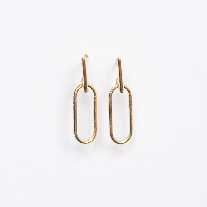 Mini Paperclip Earring