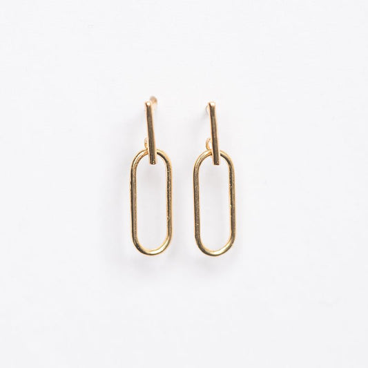 Mini Paperclip Earring