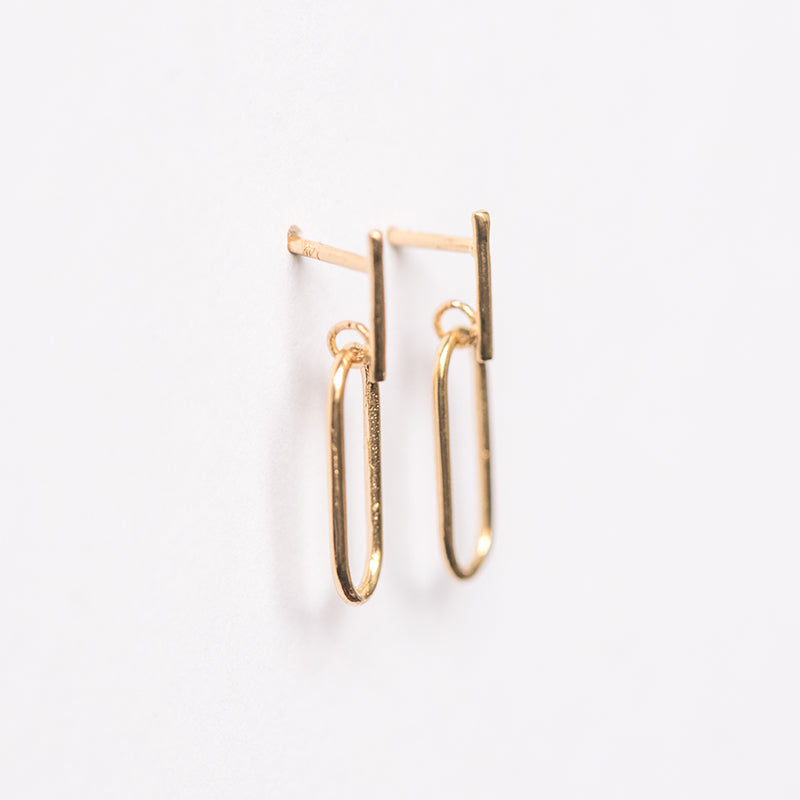 Mini Paperclip Earring
