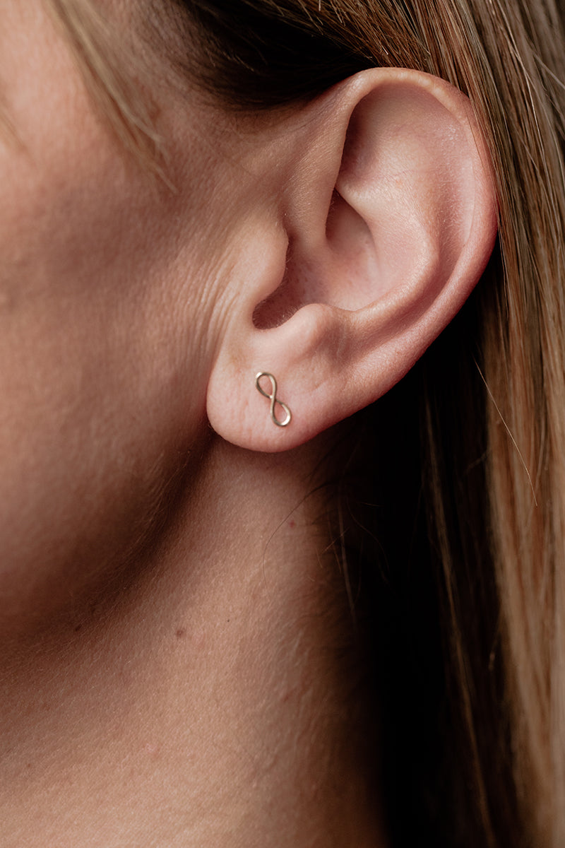 Mini Infinity Stud Earring