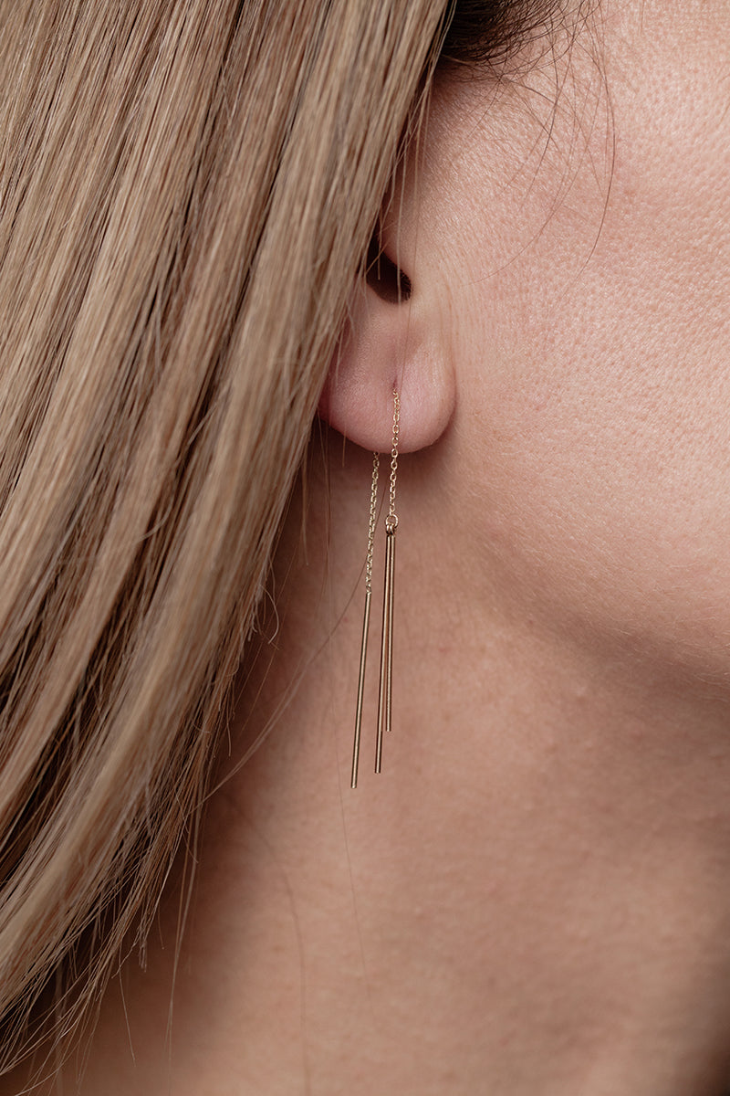 Forked Threader Earring