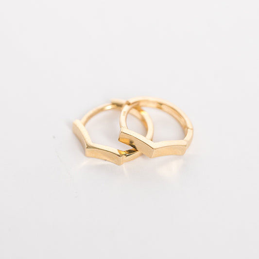 Mini Penta Gold Hoop