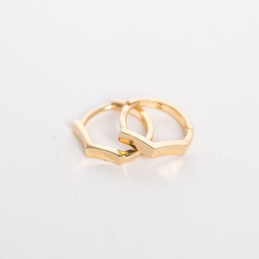 Mini Penta Gold Hoop
