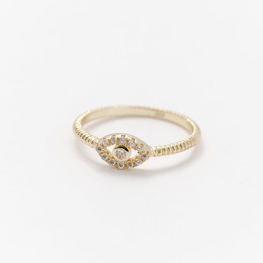 Evil Eye Glitz Ring 