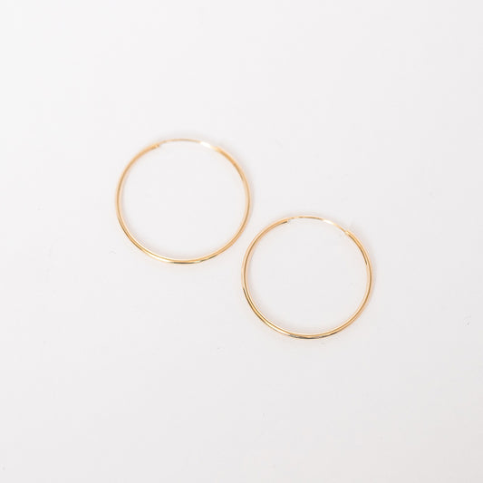 Lightest Small Hoops (25mm diameter)