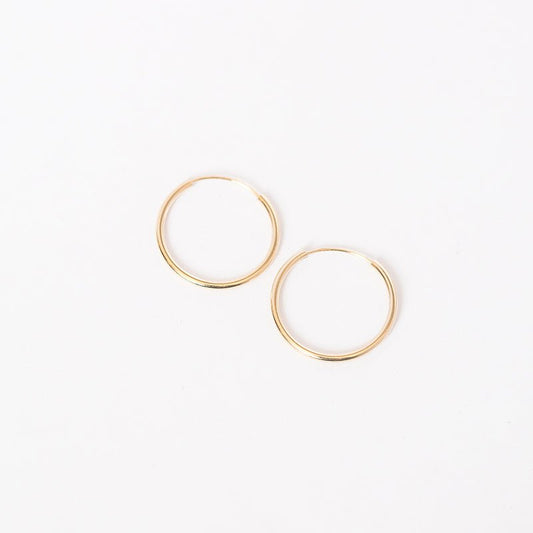 Lightest Small Hoops (14mm diameter)