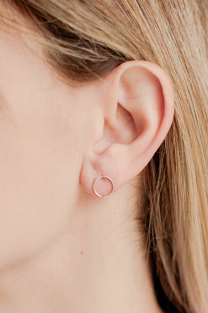 Small Open Circle Stud