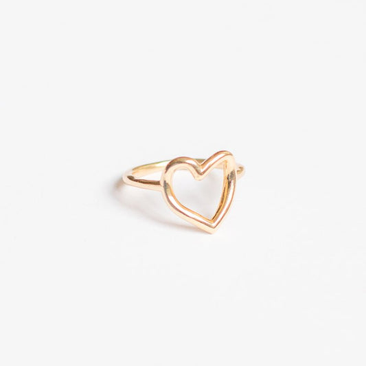 Open Heart-Shaped Ring