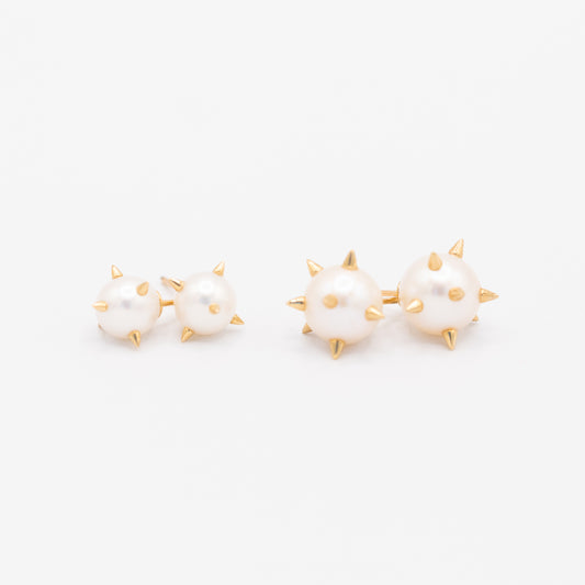 Large Pearl Spike Studs