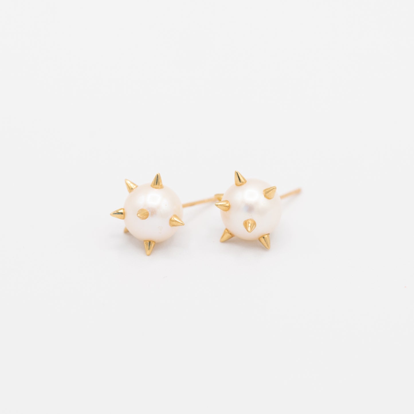 Large Pearl Spike Studs
